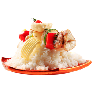 White Rice with Chicken Shish Medium